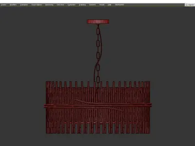 CEILING GOLD SCULPTURE CHELSOM Low-poly 3D model purchase