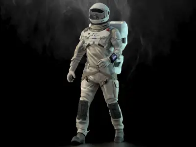 Astronaut from Silent Sea Low-poly 3D model