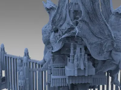 Dragon wizard temples 1 3D model