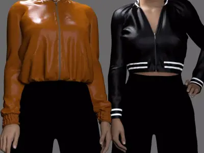 MS 2-in-1 Female Bomber Jackets - G8F and G9 3D model