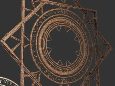 Babylonian Wall design 4 3D model