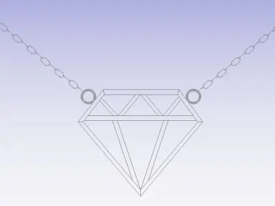 Diamond Pendant 3D model