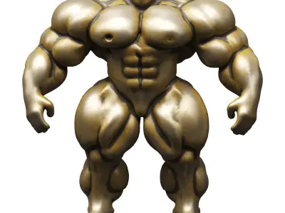 Strong Robot Low-poly 3D model