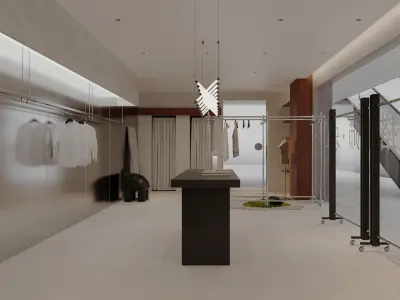 clothing store interior  3D model