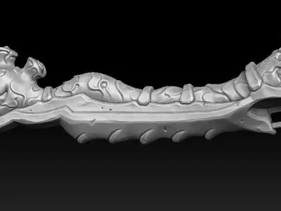 Alien musket 3d print 3D print model