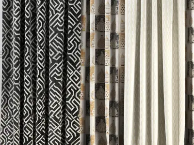 Curtain Set 63 3D model