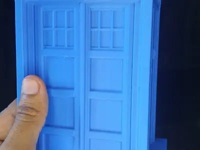 TARDIS TIME MACHINE BLUE BOX 3D print model