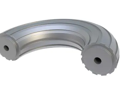 Furniture handle 01 3D model