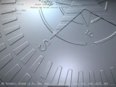 Sewer Cover 4 High-Poly 3D model