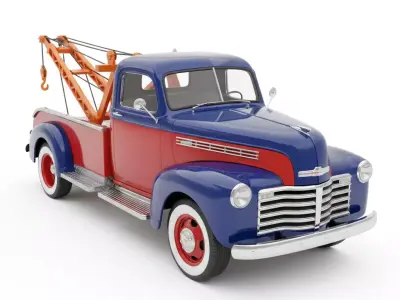 Vintage Two Tone Pickup Low-poly 3D model