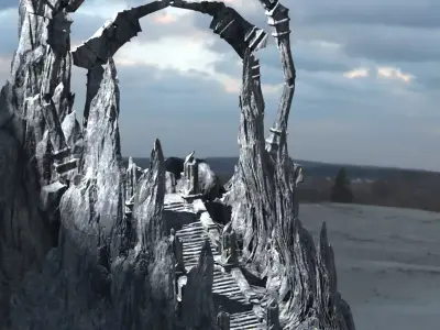 Sacred Dragon mountain top 3D model