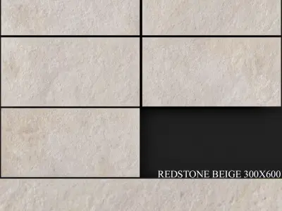 Keros Redstone Beige 300x600 3D model