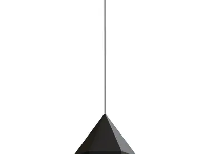  Rose Gold Cohan Single Light Metal Dimmable Pendant 3D model