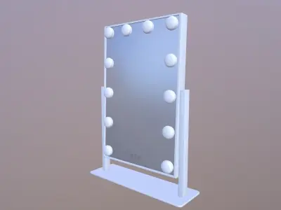 LED Light Makeup Mirror 3D model