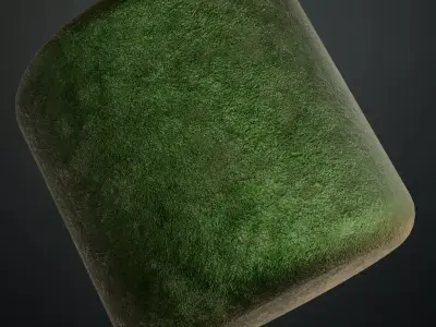 Green Painted Metal PBR Seamless Texture