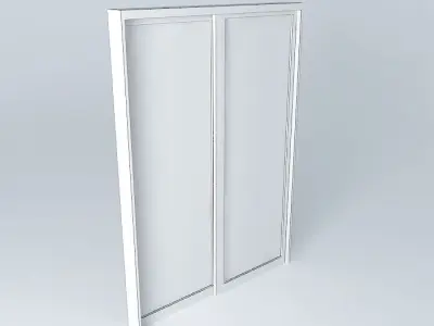 portaedson shower door with fabric Free 3D model