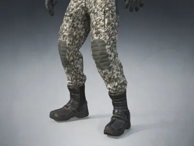 Sci-fi Uniform Overalls Low-poly 3D model