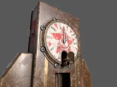 OldClock Low-poly 3D model