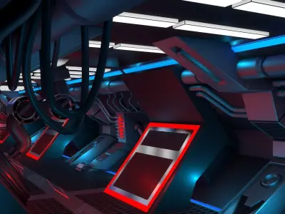 Sci Fi Corridor 3D model