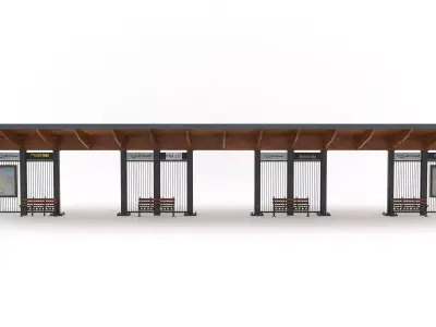 Bus Stop 08 3D model