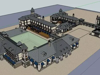 vacation spot-Resort-Fashion Leisure Hotel-0264 3D model