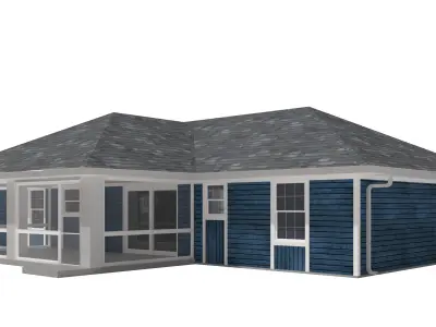 House-028 Low Poly 3D model