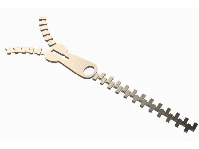 ZIPPED WALL FOR WALL DECORATION 3D print model
