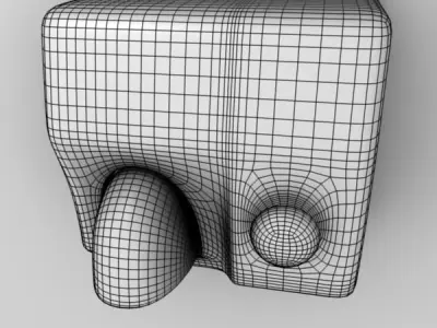 Hand-dryer toilet paper dispenser 3D model