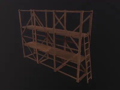 Scaffolding 3D Model Low-poly 3D model