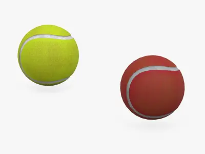  Tennis Ball Low-poly PBR 