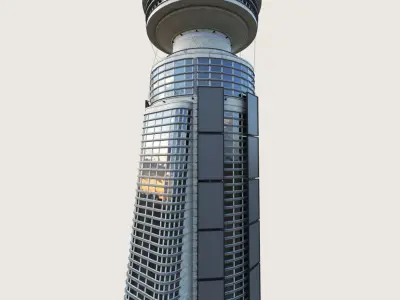 Building Skyscraper City Town Downtown Office Space  Work Street Low-poly 3D model