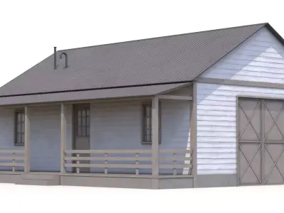 Farm House Low-poly 3D model order