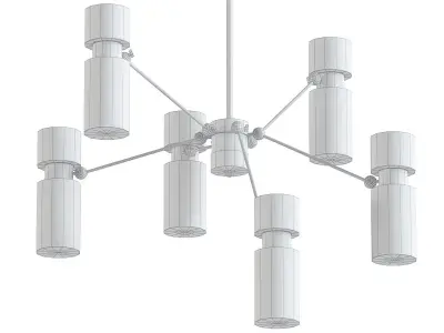 EDGAR chandelier with six lights 3D model