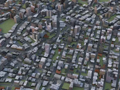 City 46 Low-poly 3D model