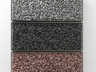 Gabion rock stone 3D model