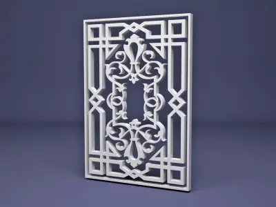 Islamic Ornamental Wrought pattern 3D model