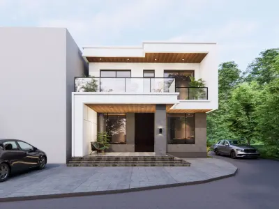 Modern residential 3D model