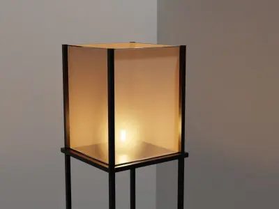 Tirered Floor Lamp Free 3D model