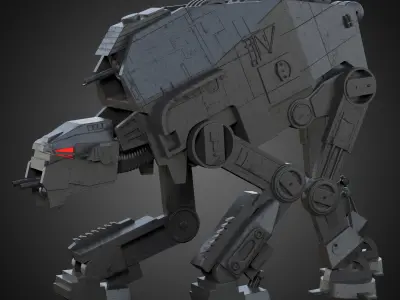 AT-M6 Star Wars All Terrain MegaCaliber Six RIGGED 3D model