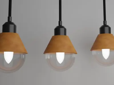 chandelier ligth Free low-poly 3D model