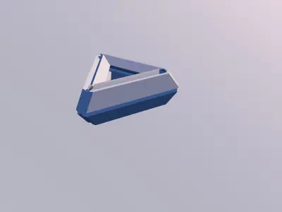 Sci Fi Object No11 - Pyramid Sphere Torus 2019 Low Poly 3D model