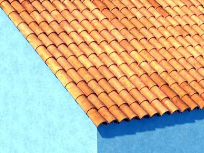 Tile Roof Dirty 3D model