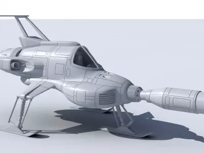 UFO Interceptor 3D print model