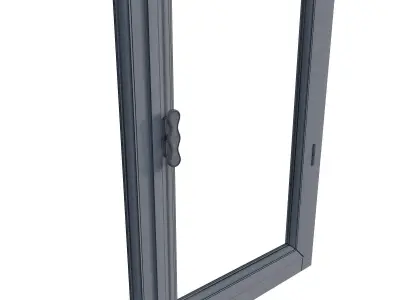 OLD SCRATCHED WINDOW 3D model