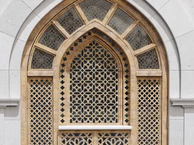 Arabic Islamic window set 380 Low-poly 3D model