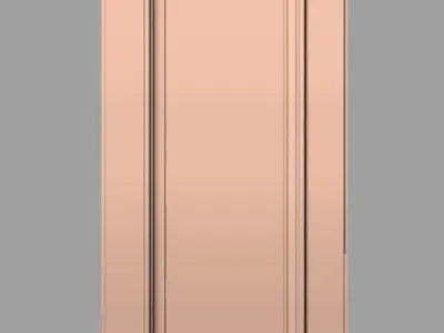 Door flower 3D relief STL Model for CNC woodworking carving E257 3D model