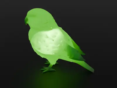 Kakapo indirect lighting 3D model