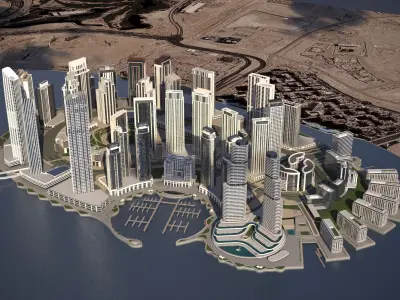 Creek Harbour Dubai 3D model