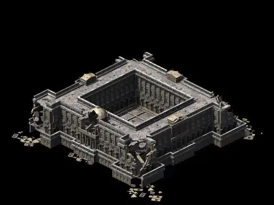 Different dimension - architecture - ruins 03 3D model