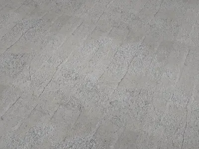 Concrete PBR tile scan 47 Low-poly 3D model